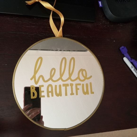 ~ Hello Beautiful ~ Mirror Decor - Picture 3 of 4
